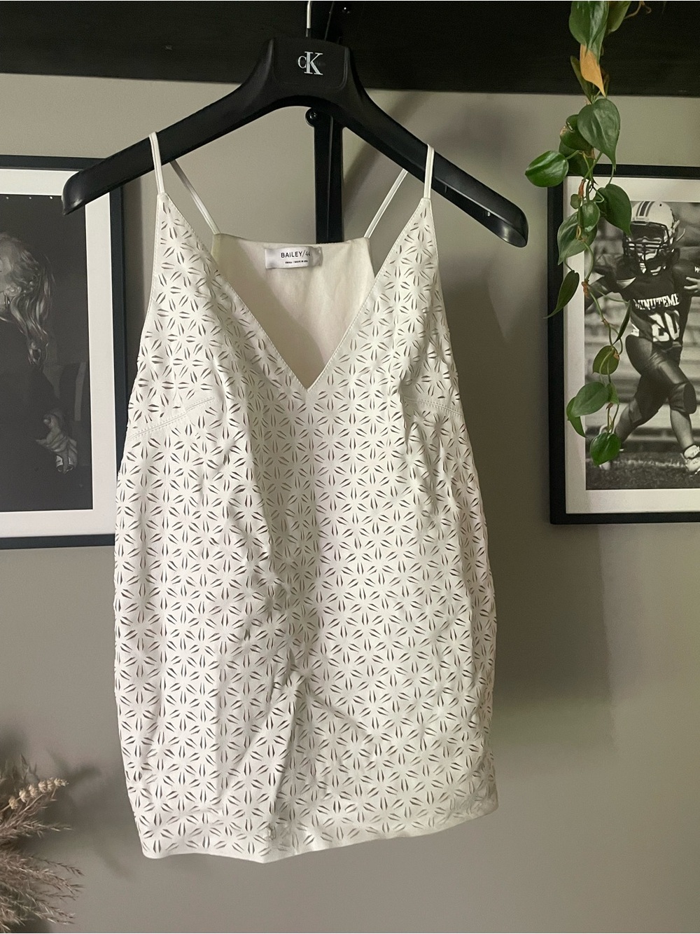 Bailey 44 White Eyelet V-Neck Camisole
